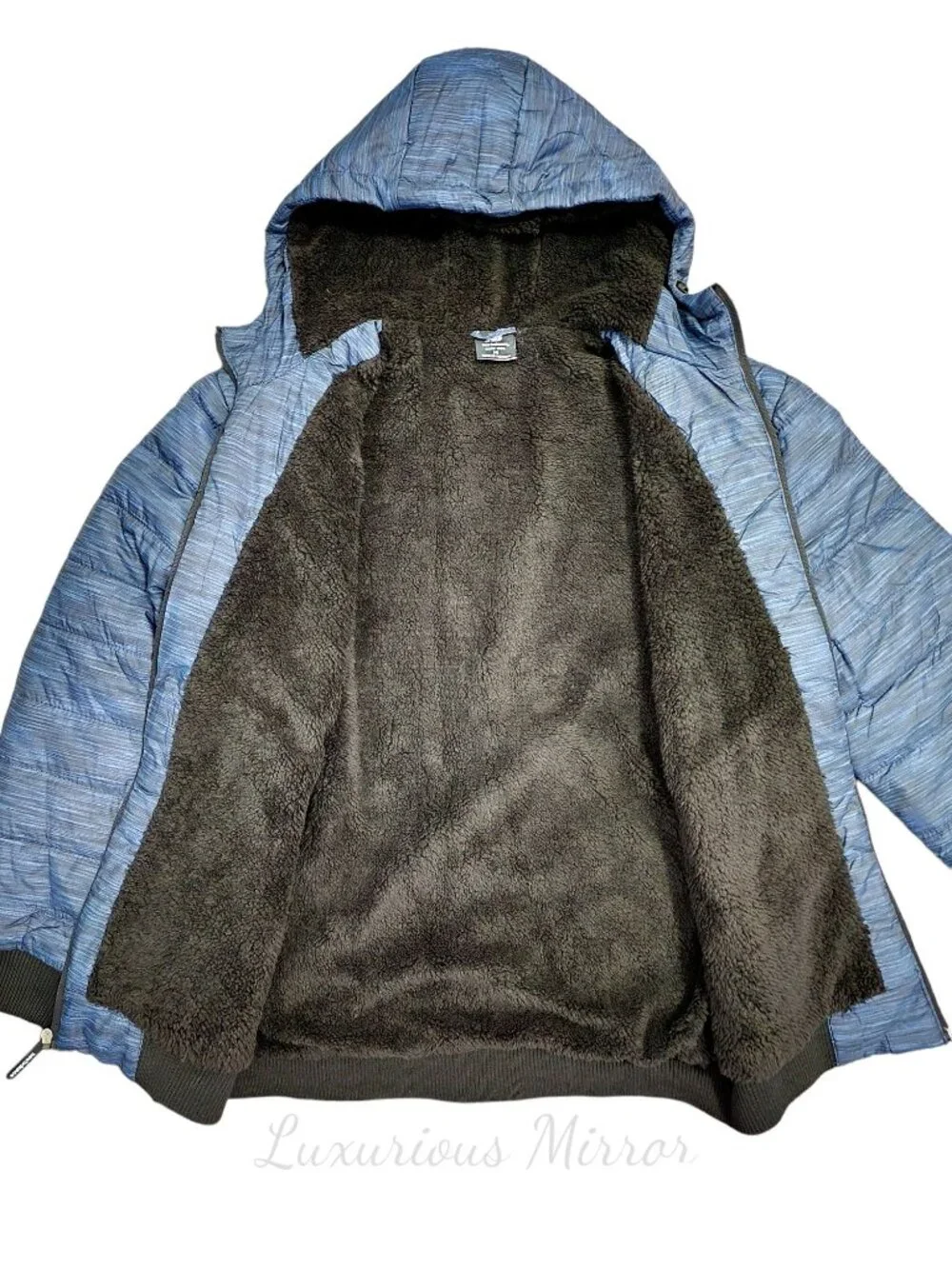 New Balance Jacket Puffer Hoodie Tech Full Zip Lightweight Fleece Black Sz M